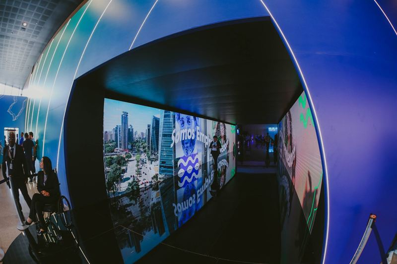 LED tunnel entrance